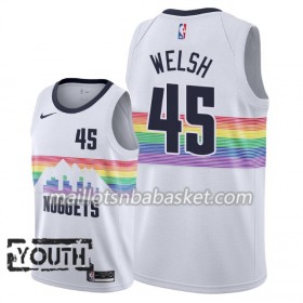 Maillot Enfant Denver Nuggets Thomas Welsh 45 2018-19 Nike City Edition Blanc Swingman
